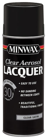Minwax 152100000 Brushing Lacquer, Liquid, Clear, 12 oz, Aerosol Can